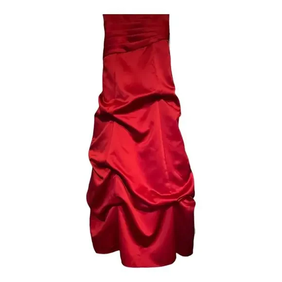 NWT Davids Bridal Junior bridesmaid pick me up dress style JB5062 apple  Size 12